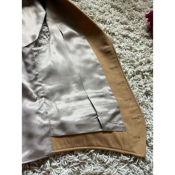 Ben Silver Wool Camel Waistcoat Vest Men's Suit Size 40R - Picture 9 of 12